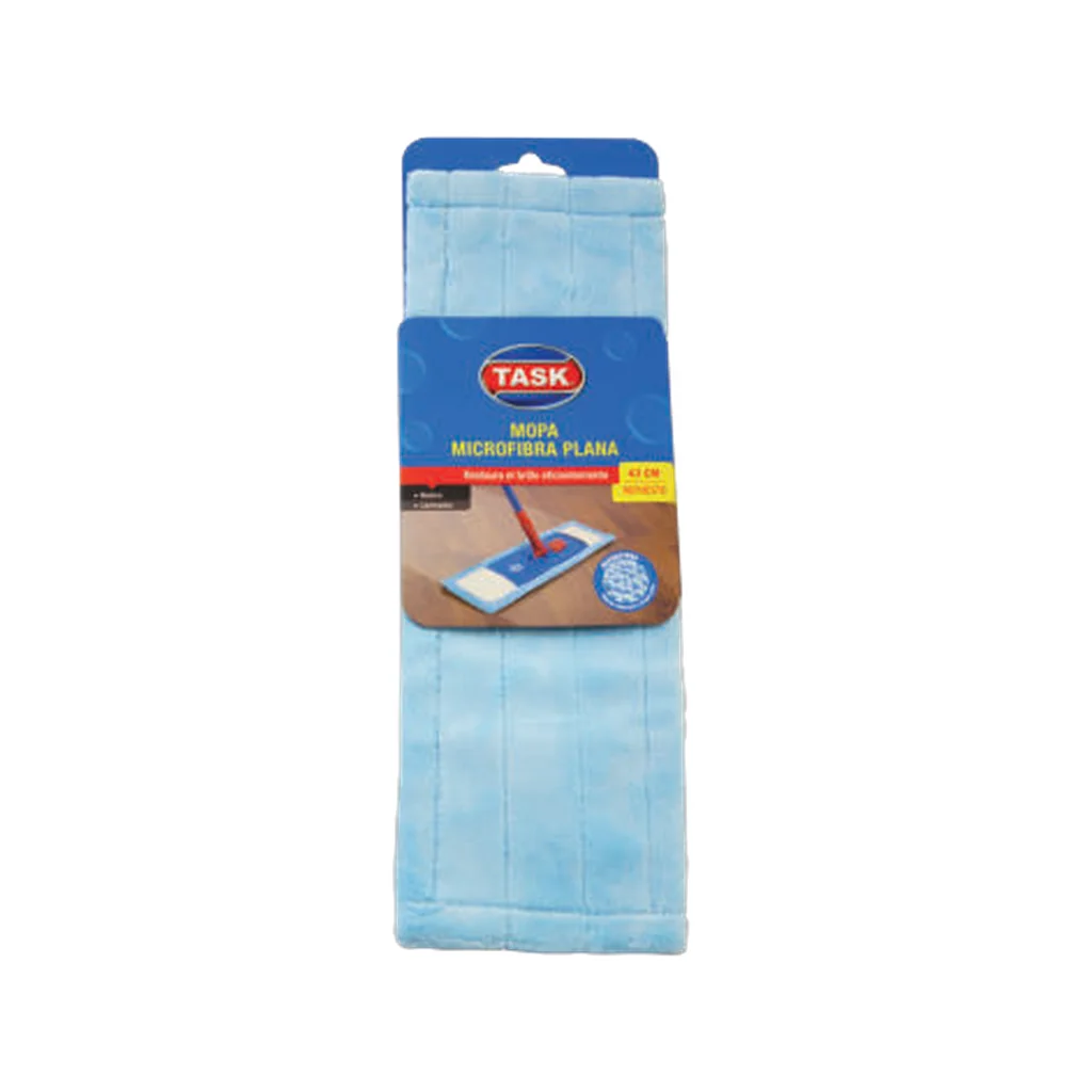 Mopa plana de microfibra 43 × 15 cm, fabricante Task Pro